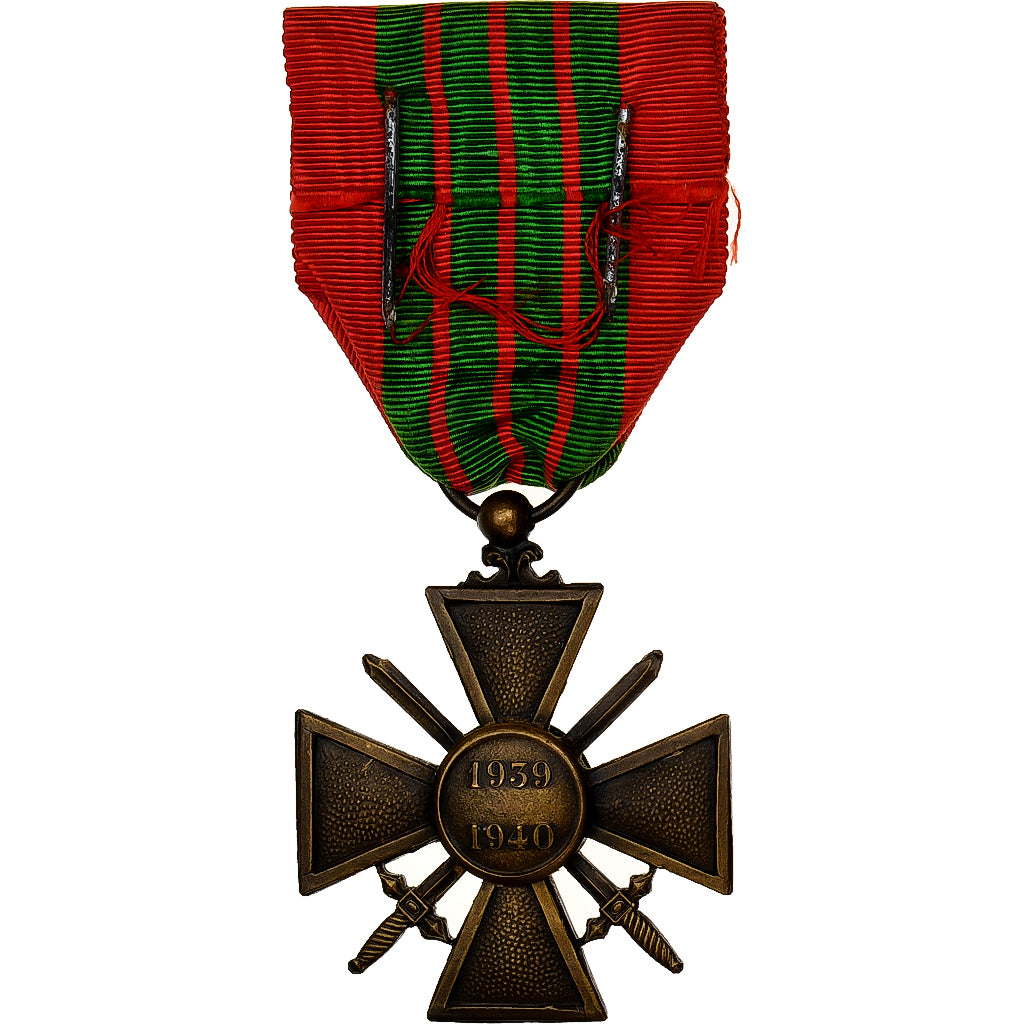 França, Croix de Guerre, 1 Citation, medalha, 1939-1940, Qualidade Excelente