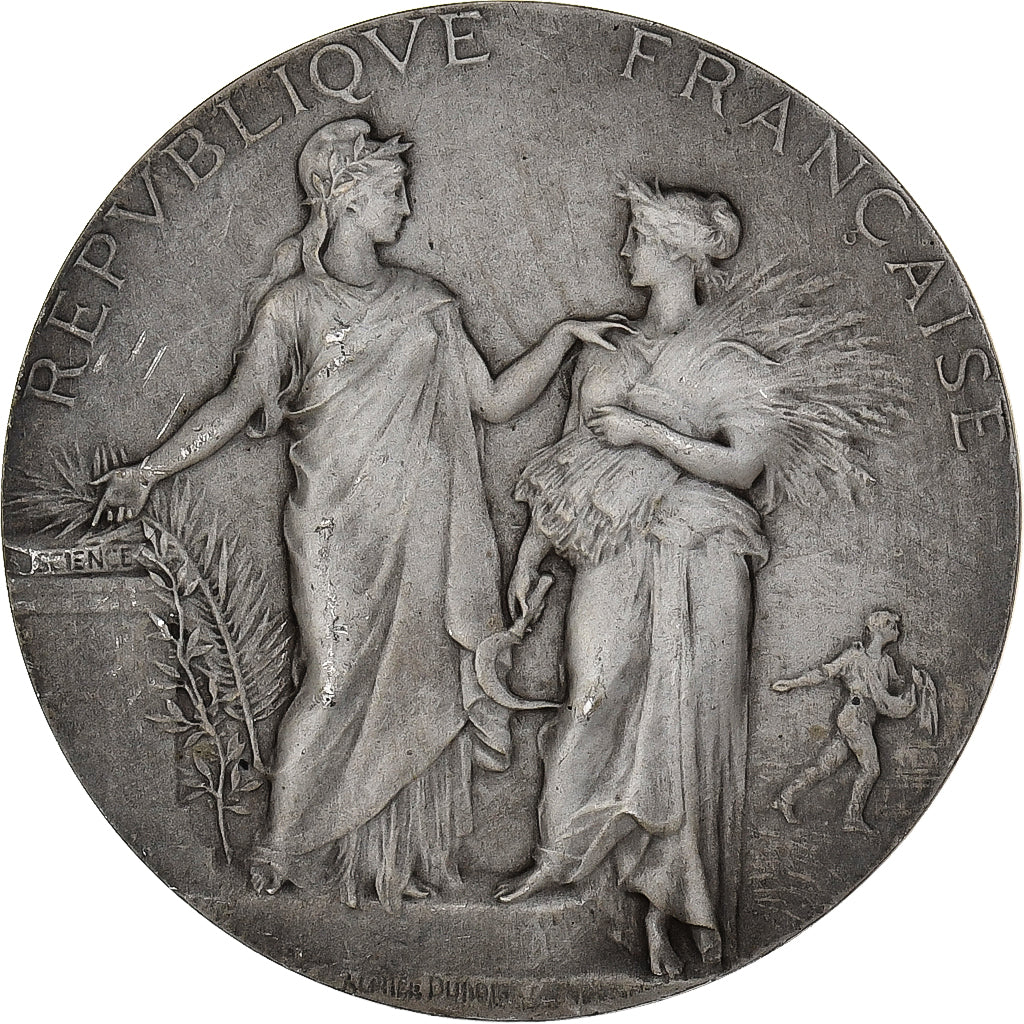 Francia, medaglia, Agriculture, Concours Hippique, Paris, 1907, Argento