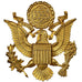 United States of America, Aigle pour casquette d'Officier, WAR, Insigne