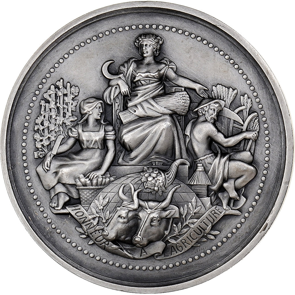 France, Médaille, Chambre d'Agriculture de Gironde, Bronze argenté, SPL+