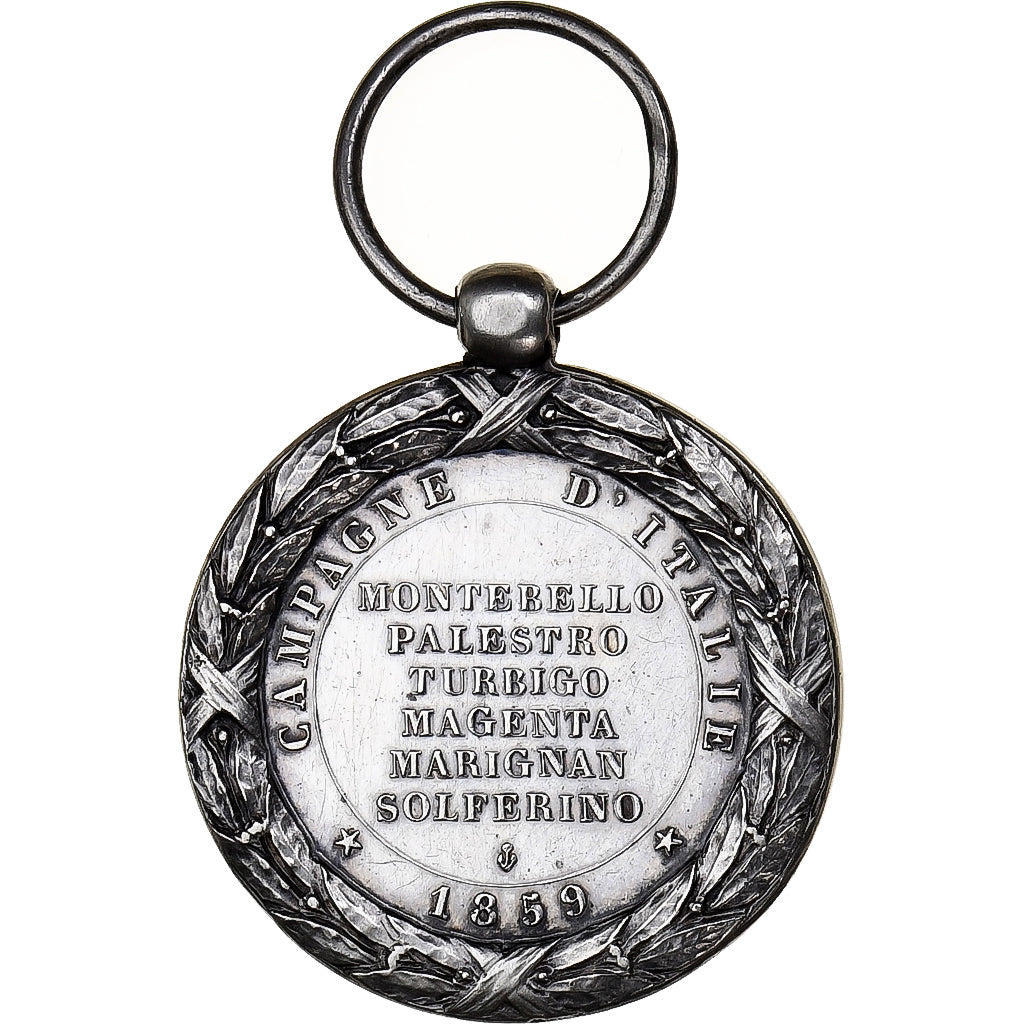 Francja, Napoléon III, Campagne d'Italie, medal, 1859, Doskonała jakość