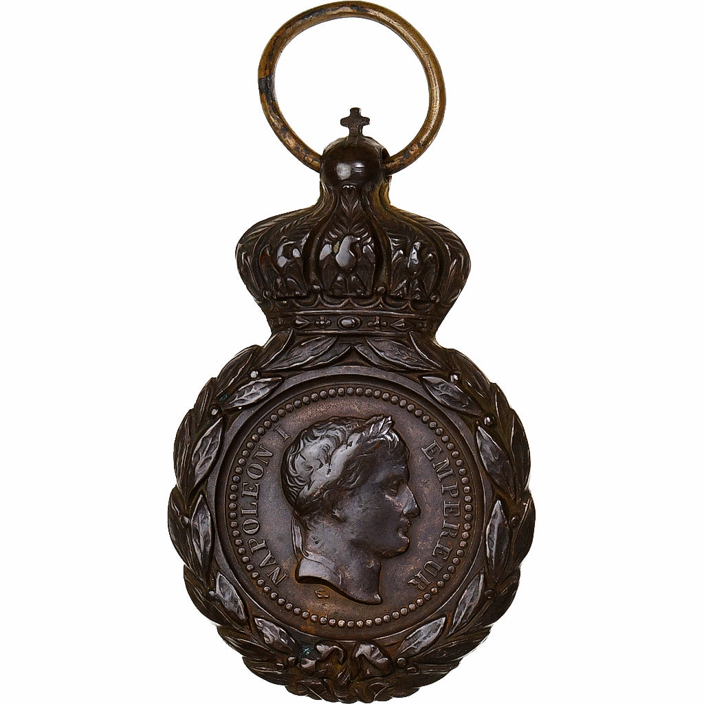 Francia, Médaille de Sainte-Hélène, medalla, 1857, Excellent Quality, Bronce