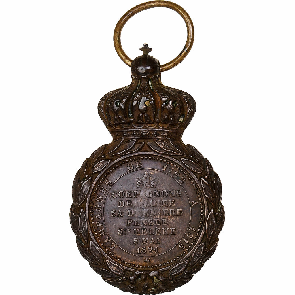 Francia, Médaille de Sainte-Hélène, medalla, 1857, Excellent Quality, Bronce