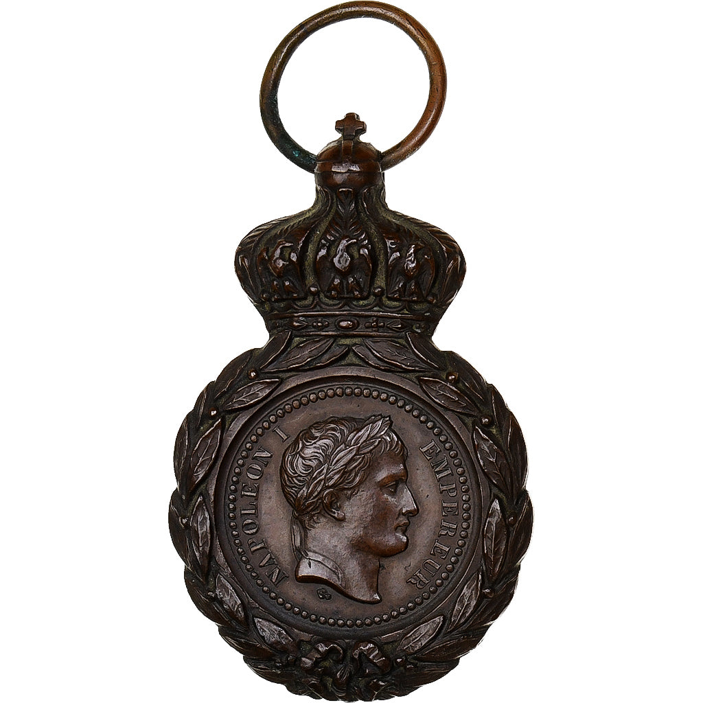 France, Médaille de Sainte-Hélène, Médaille, 1857, Excellent Quality