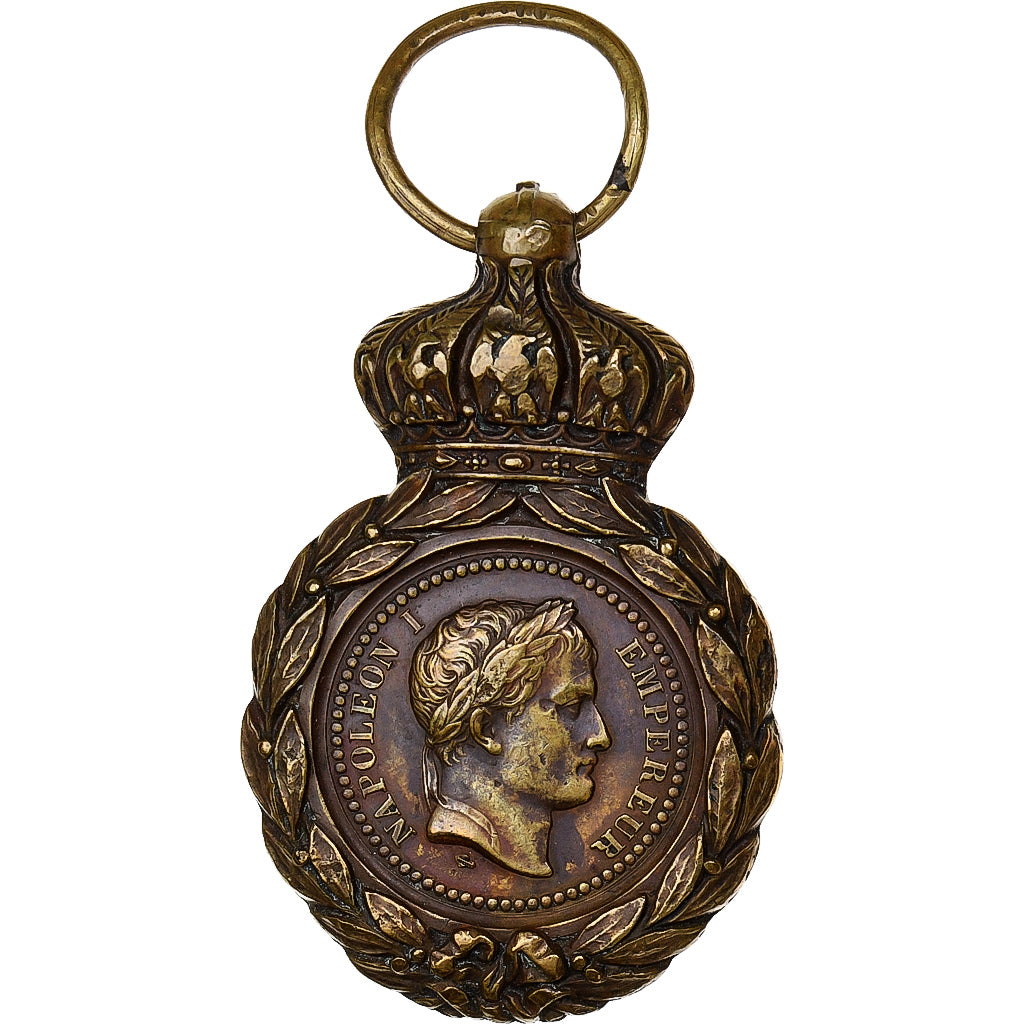 França, Médaille de Sainte-Hélène, medalha, 1857, Qualidade Excelente
