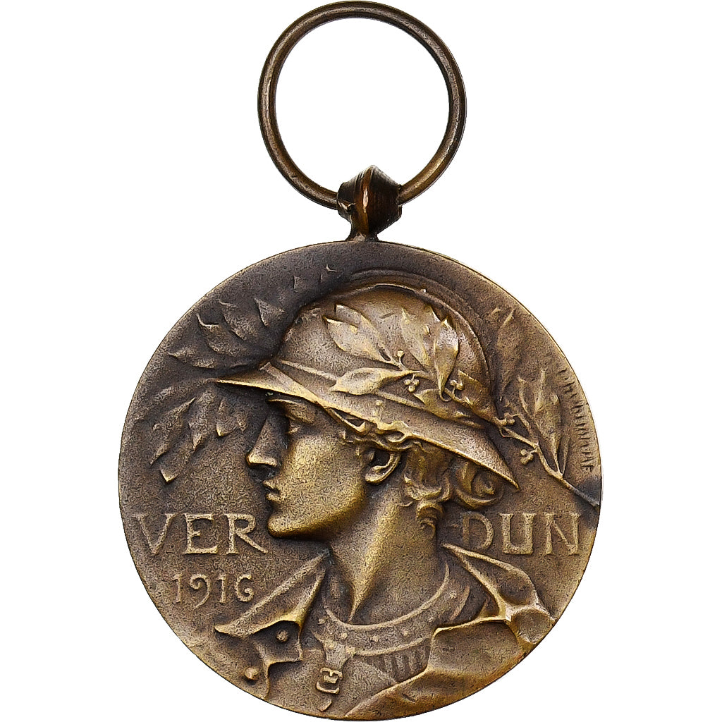 Francia, Verdun , On ne passe pas, WAR, medaglia, 1916, Ottima qualità, Bronzo