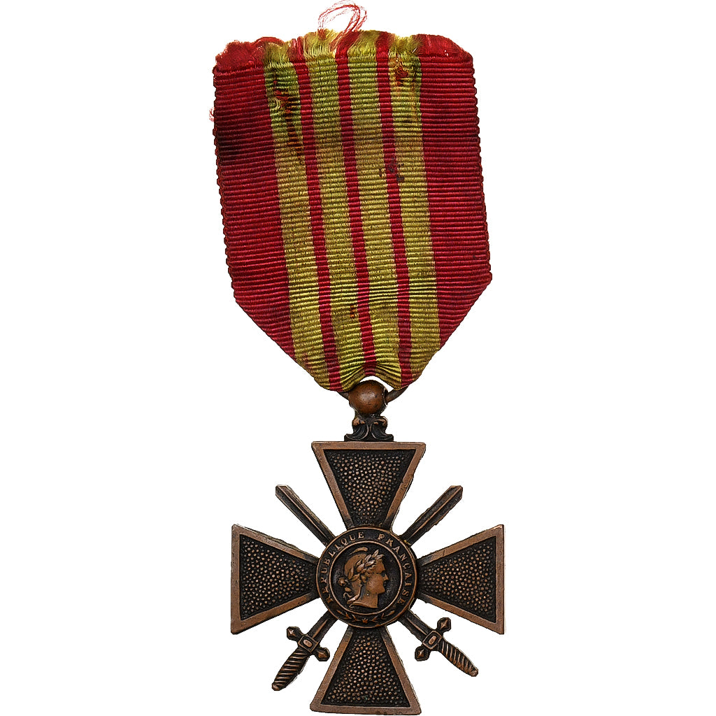 France, Croix de Guerre, Médaille, 1939, Très bon état, Bronze, 36