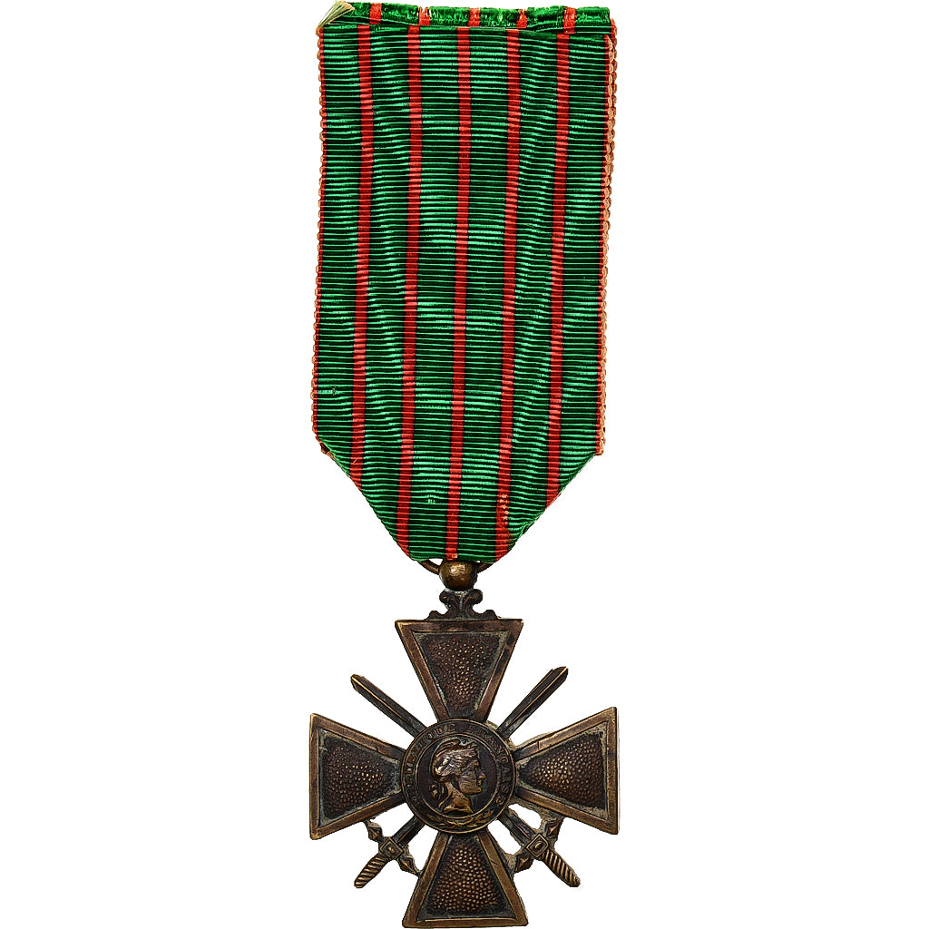 France, Croix de Guerre, WAR, Médaille, 1939-1940, Très bon état, Bronze, 36