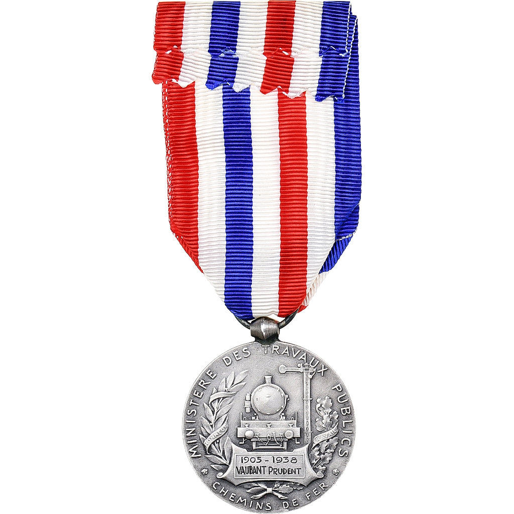 Francia, Honneur des Chemins de Fer, medalla, 1938, Sin circulación, Roty