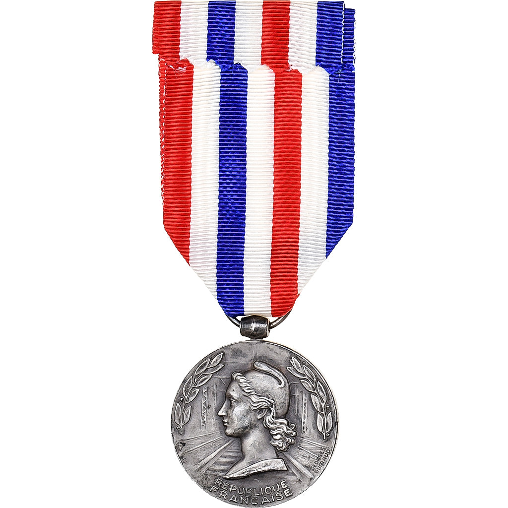 Francia, Médaille d'honneur des chemins de fer, Railway, medaglia, 1953