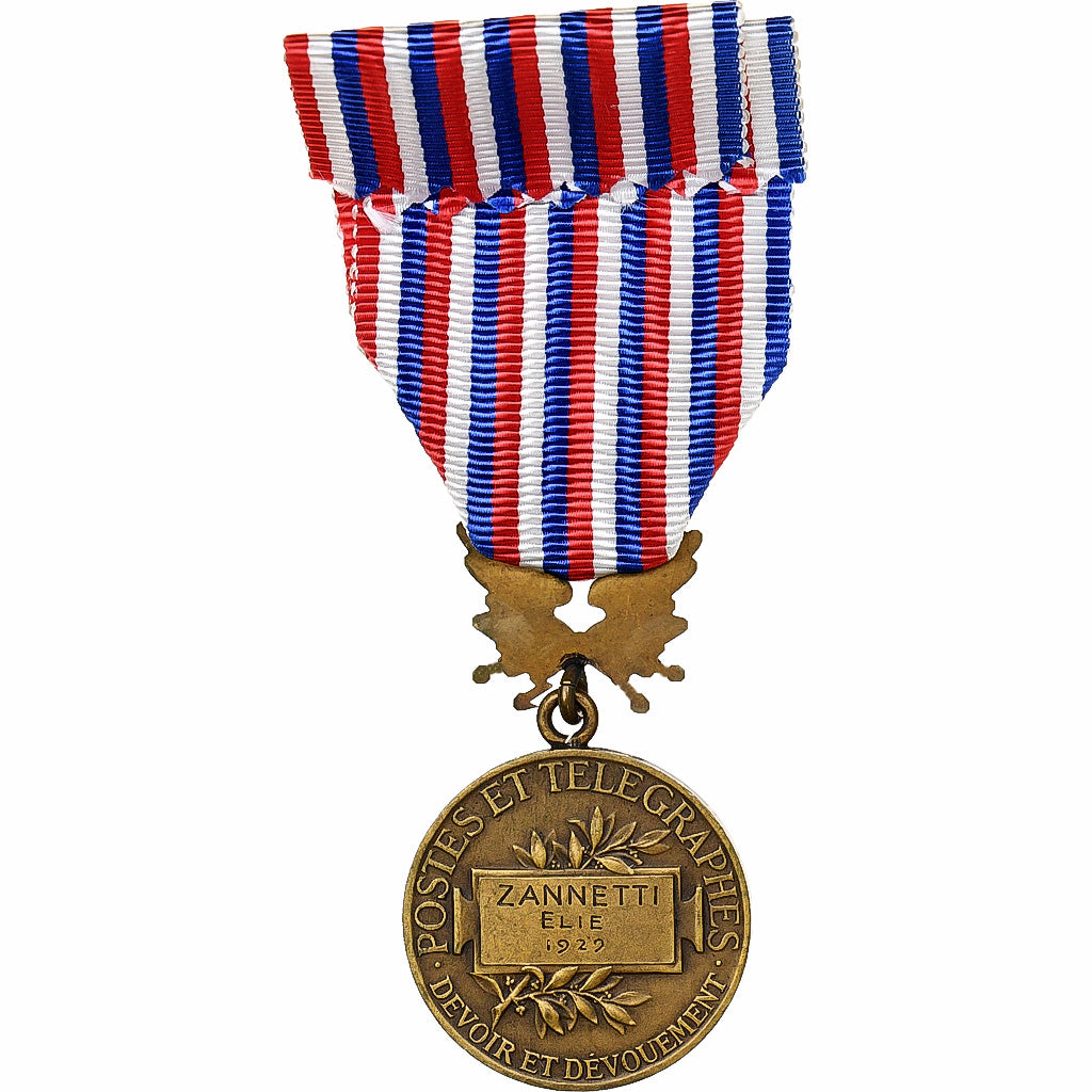 Francia, Honneur des Postes et Télégraphes, medaglia, 1929, Eccellente