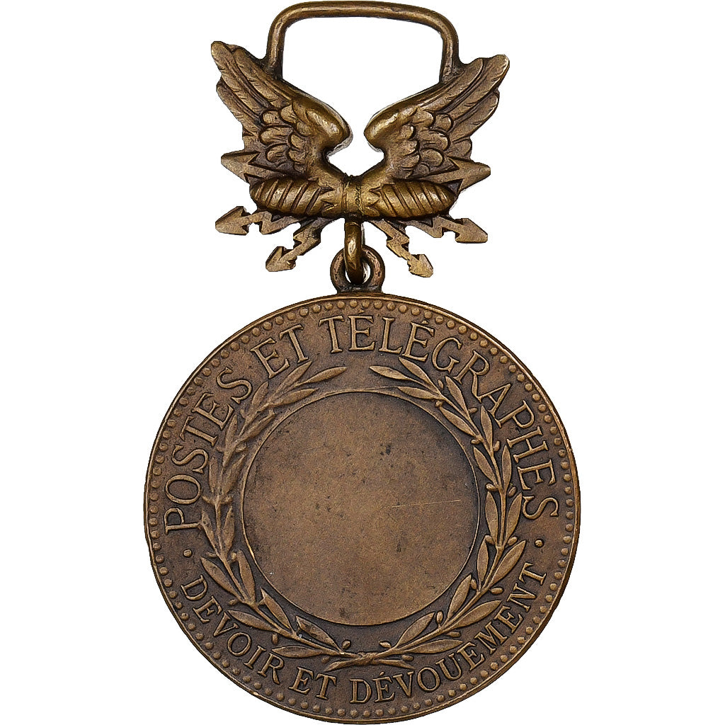 France, Honneur des Postes et Télégraphes, Medal, Excellent Quality, Tasset