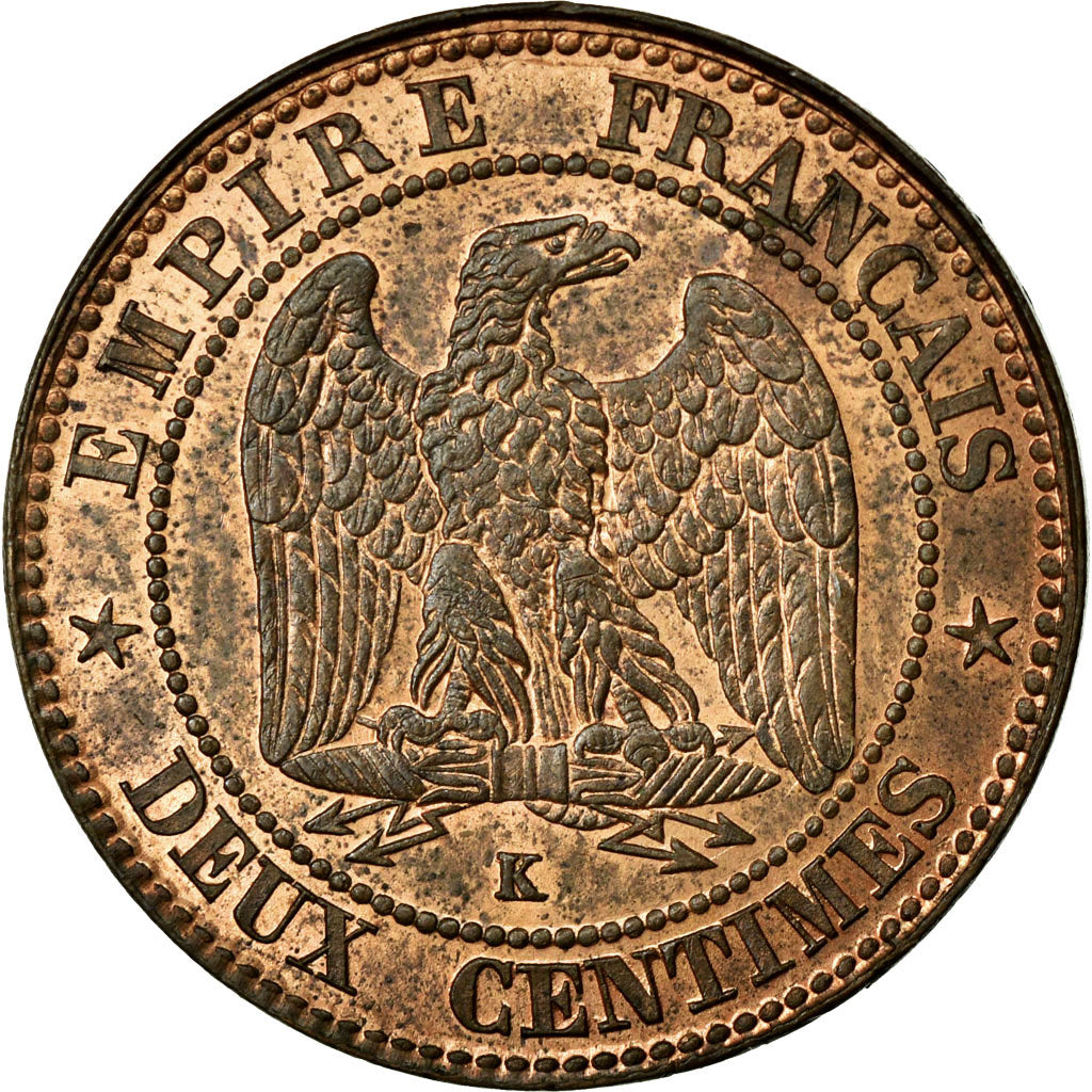Coin, France, Napoleon III, Napoléon III, 2 Centimes, 1856, Bordeaux