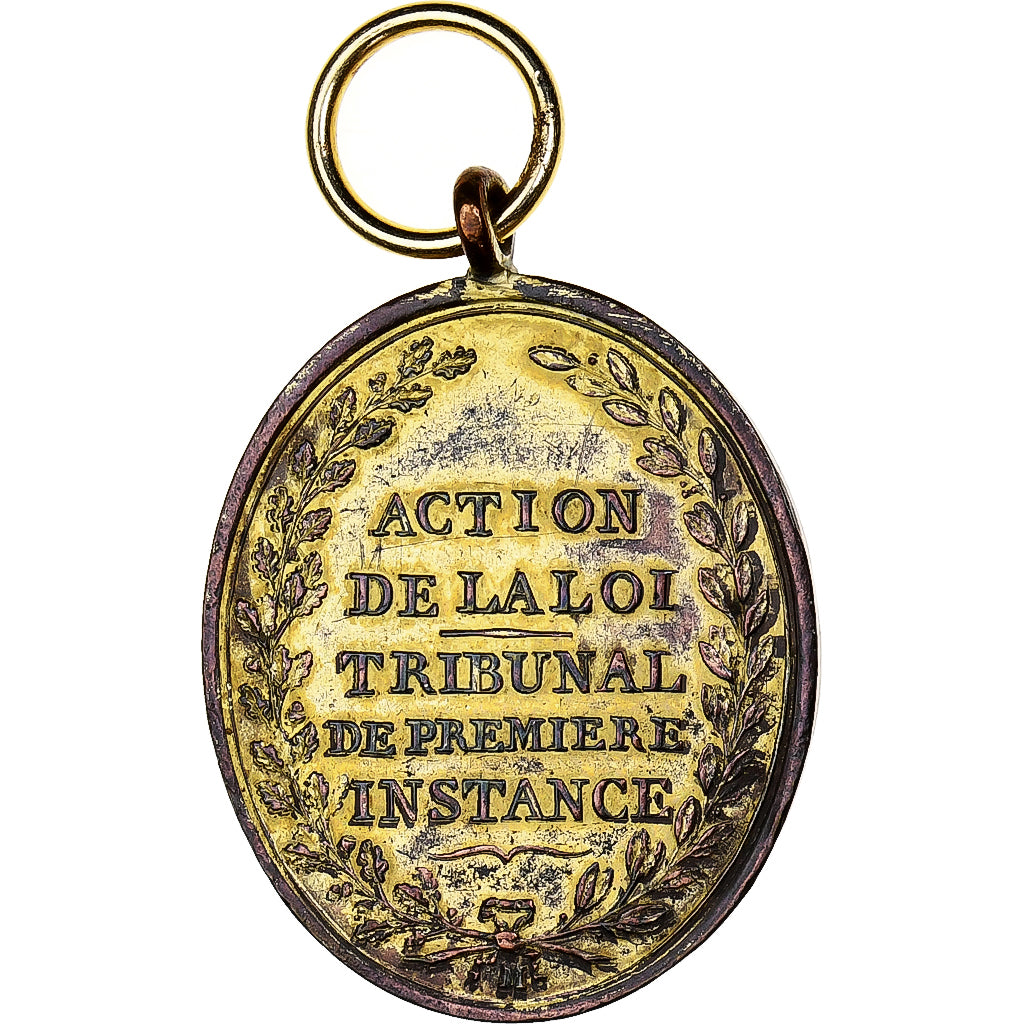 Francia, medaglia, Constitution, Action de la Loi, Tribunal de Première
