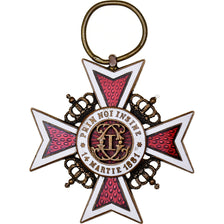 Roumanie, Ordre de la Couronne, Médaille, 1881, Excellent Quality, Bronze, 40