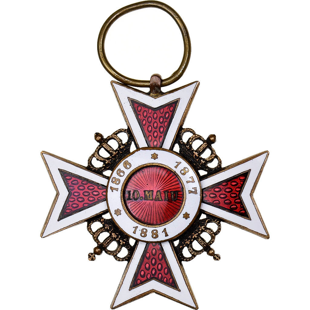 Roumanie, Ordre de la Couronne, Médaille, 1881, Excellent Quality, Bronze, 40