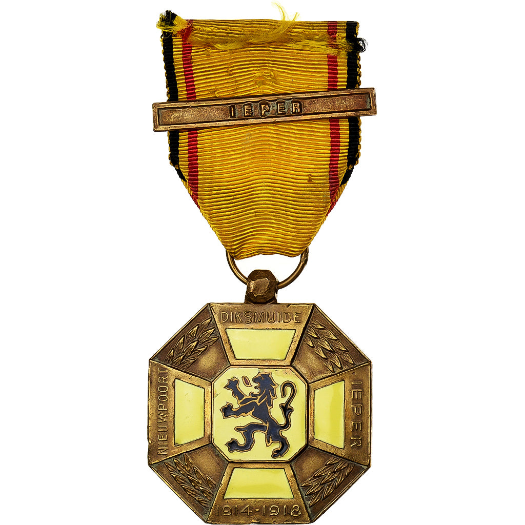 Belgia, Médaille des 3 Cités, Ypres, medal, 1914-1918, Doskonała jakość