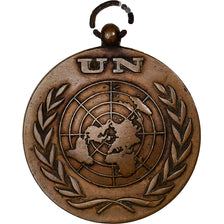 France, Nations Unies, In The Service of Peace, Medal, Good Quality, Bronze, 35