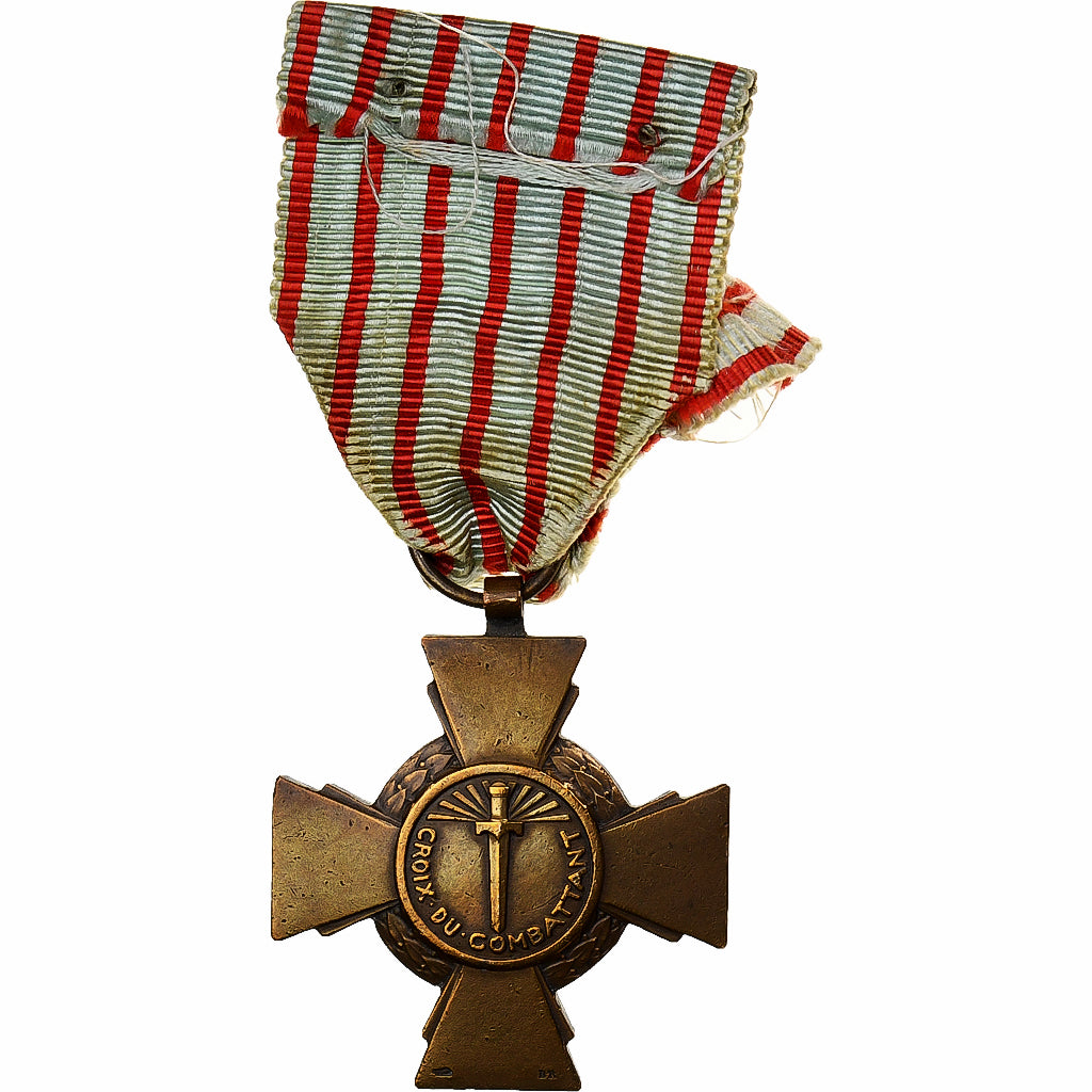 France, Croix du Combattant, WAR, Medal, Good Quality, Bronze, 36