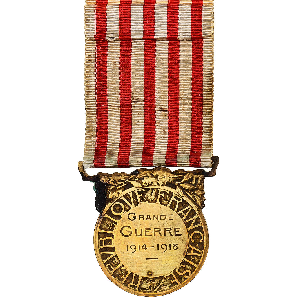 Francia, Grande Guerre, medaglia, 1914-1918, Scarsa qualità, Morlon, Bronzo, 33
