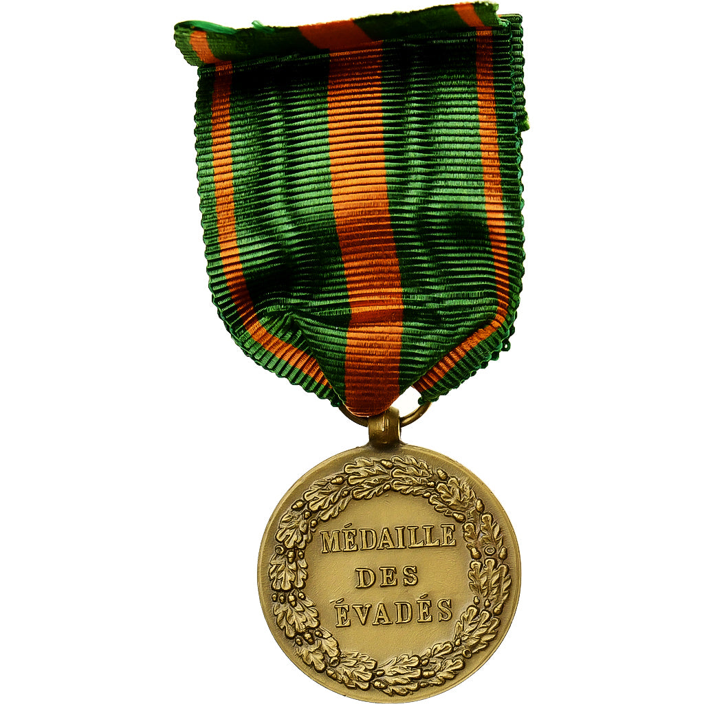Francia, Médaille des Évadés, medaglia, Fuori circolazione, Bronzo dorato, 29