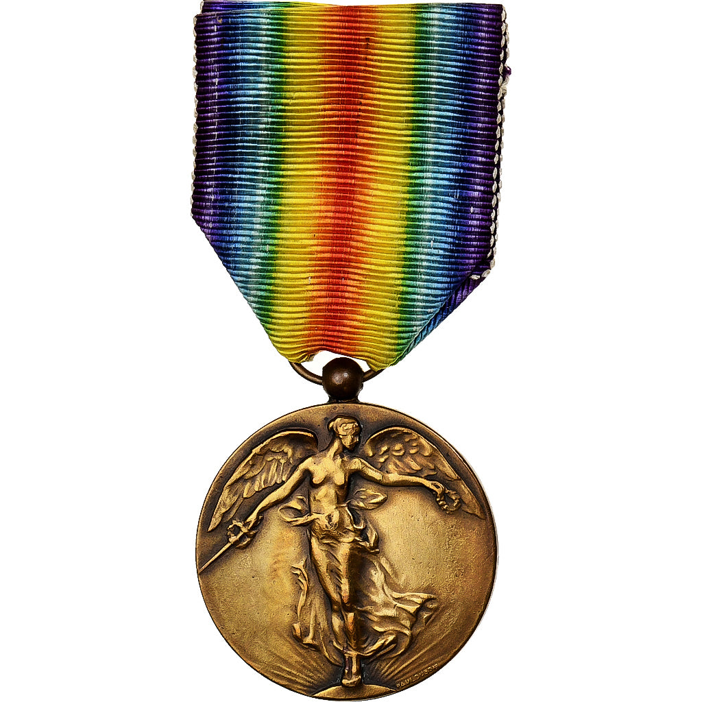 Belgium, Interallied Victory Medal 1914-1918, WAR, Medal, 1914-1918, Excellent