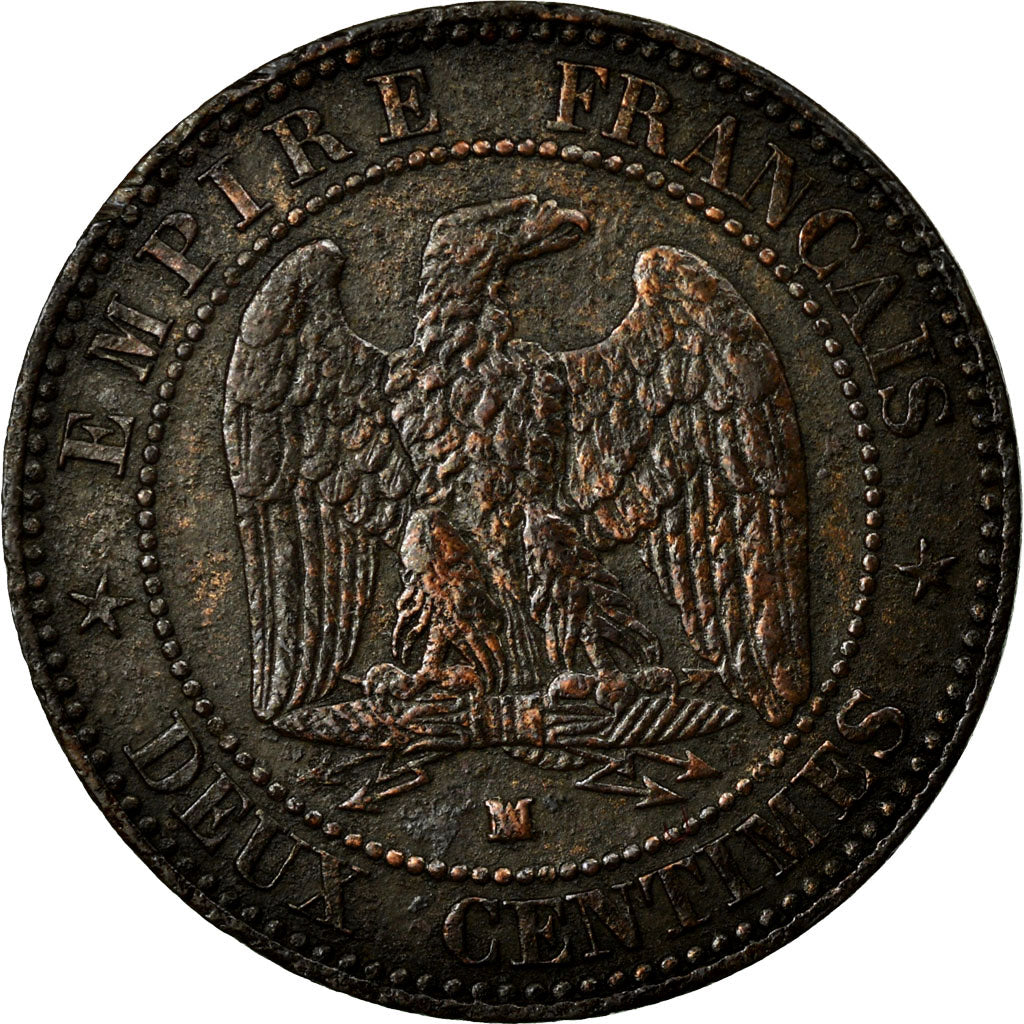 Münze, Frankreich, Napoleon III, Napoléon III, 2 Centimes, 1856, Marseille