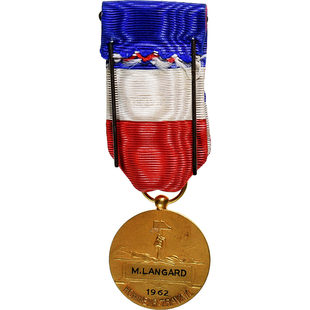 Francia, Honneur-Travail, République Française, medalla, 1962, Excellent