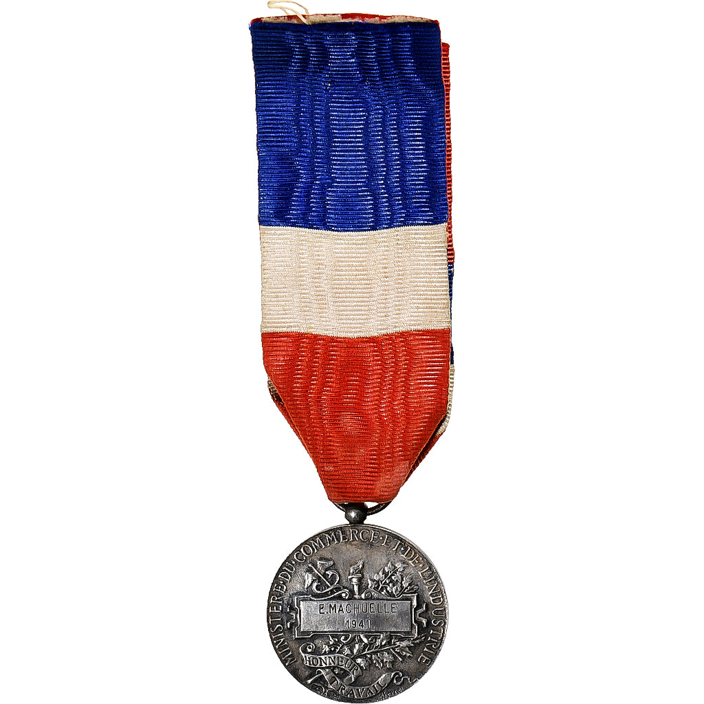 France, Ministère du Commerce et de l'Industrie, Médaille, 1941, Excellent