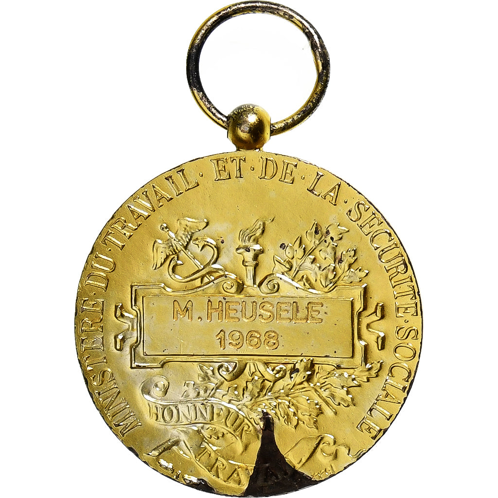 Francja, Ministère du Travail et de la Sécurité Sociale, medal, 1968, Bardzo