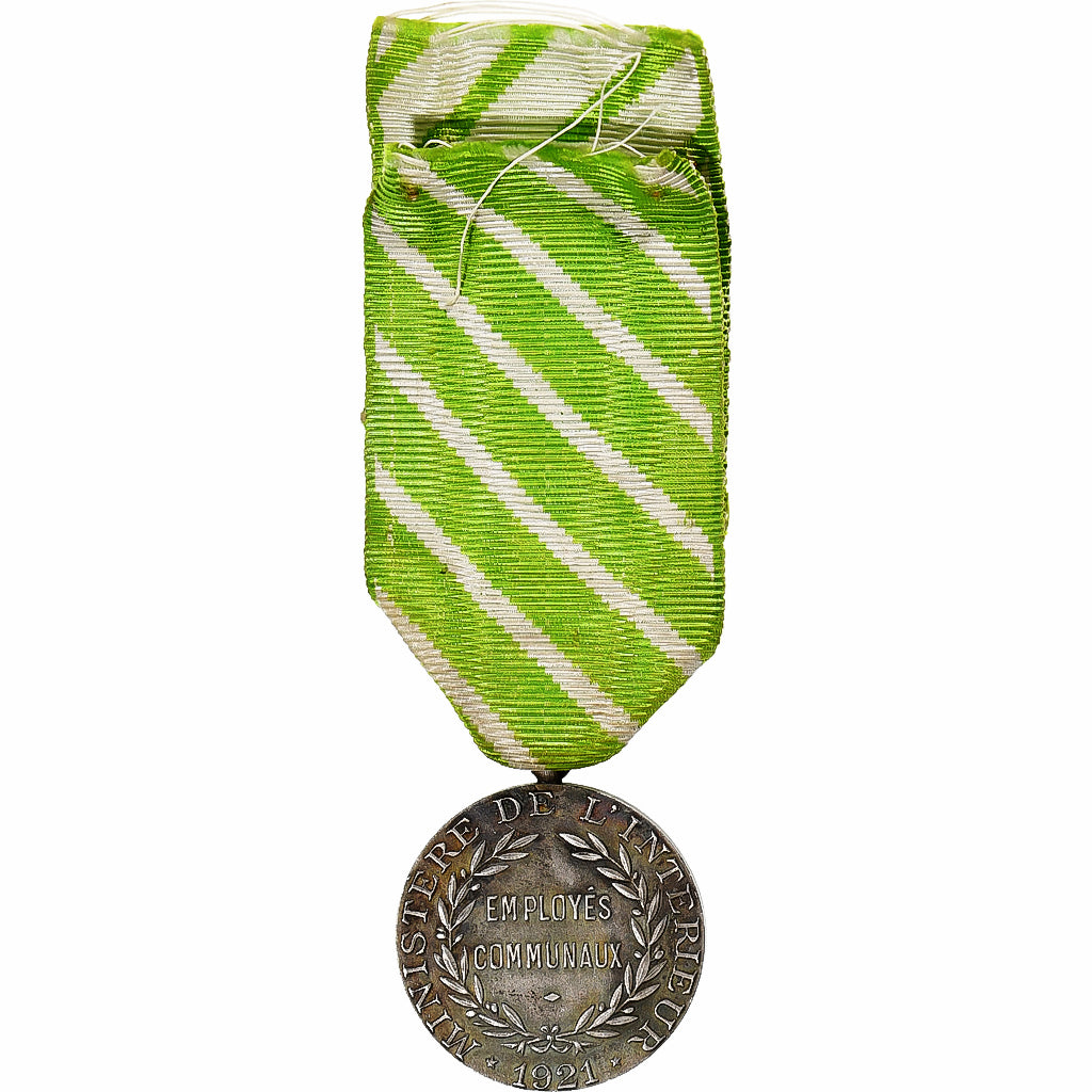 Francja, Ministère de l'Intérieur, Employés communaux, medal, 1921