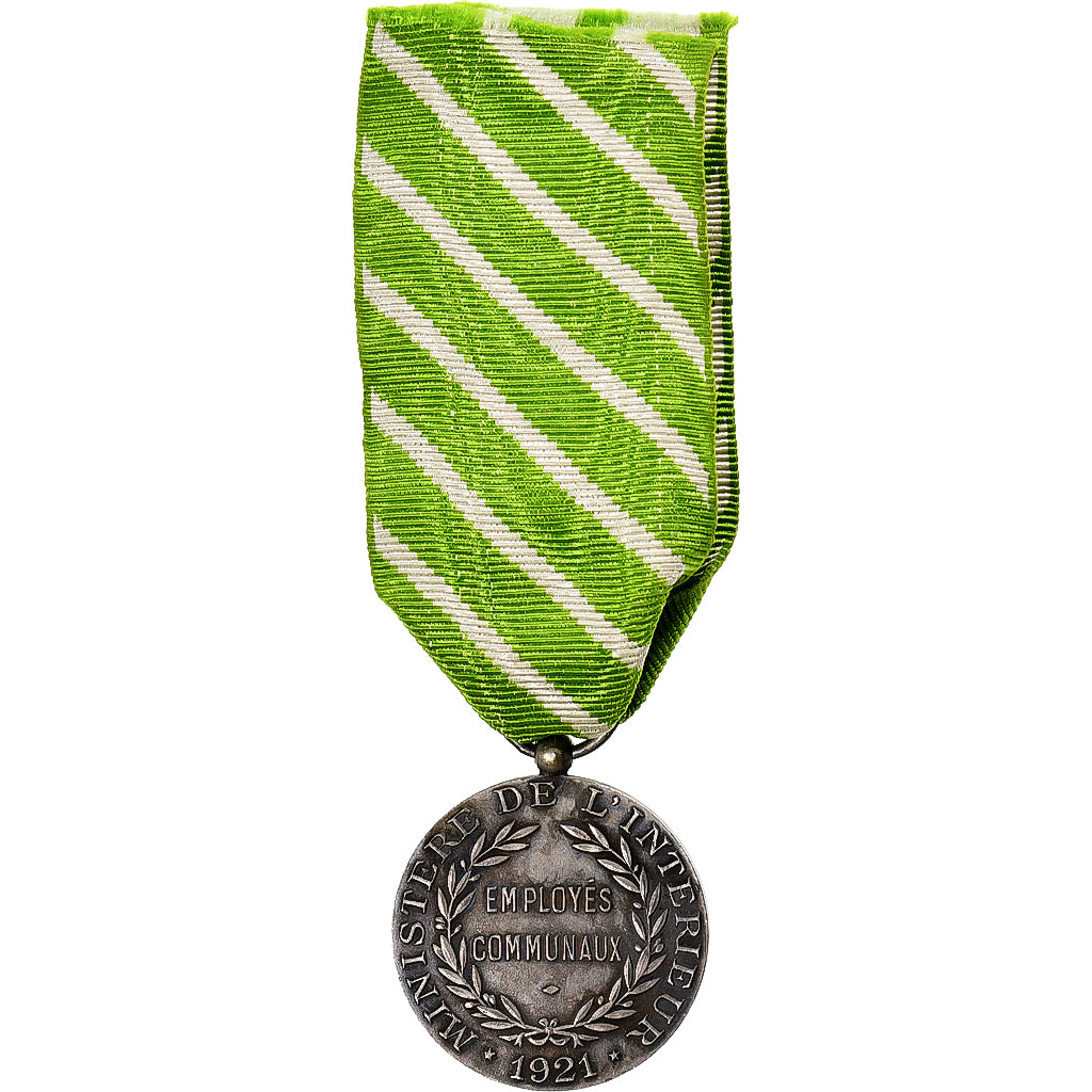 Francja, Ministère de l'Intérieur, Employés communaux, medal, 1921
