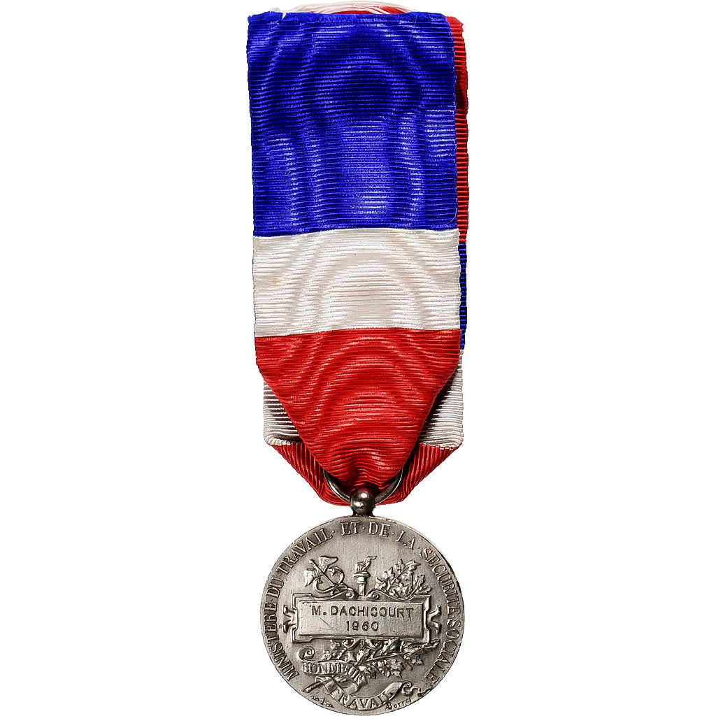 França, Ministère du Travail et de la Sécurité Sociale, medalha, 1960