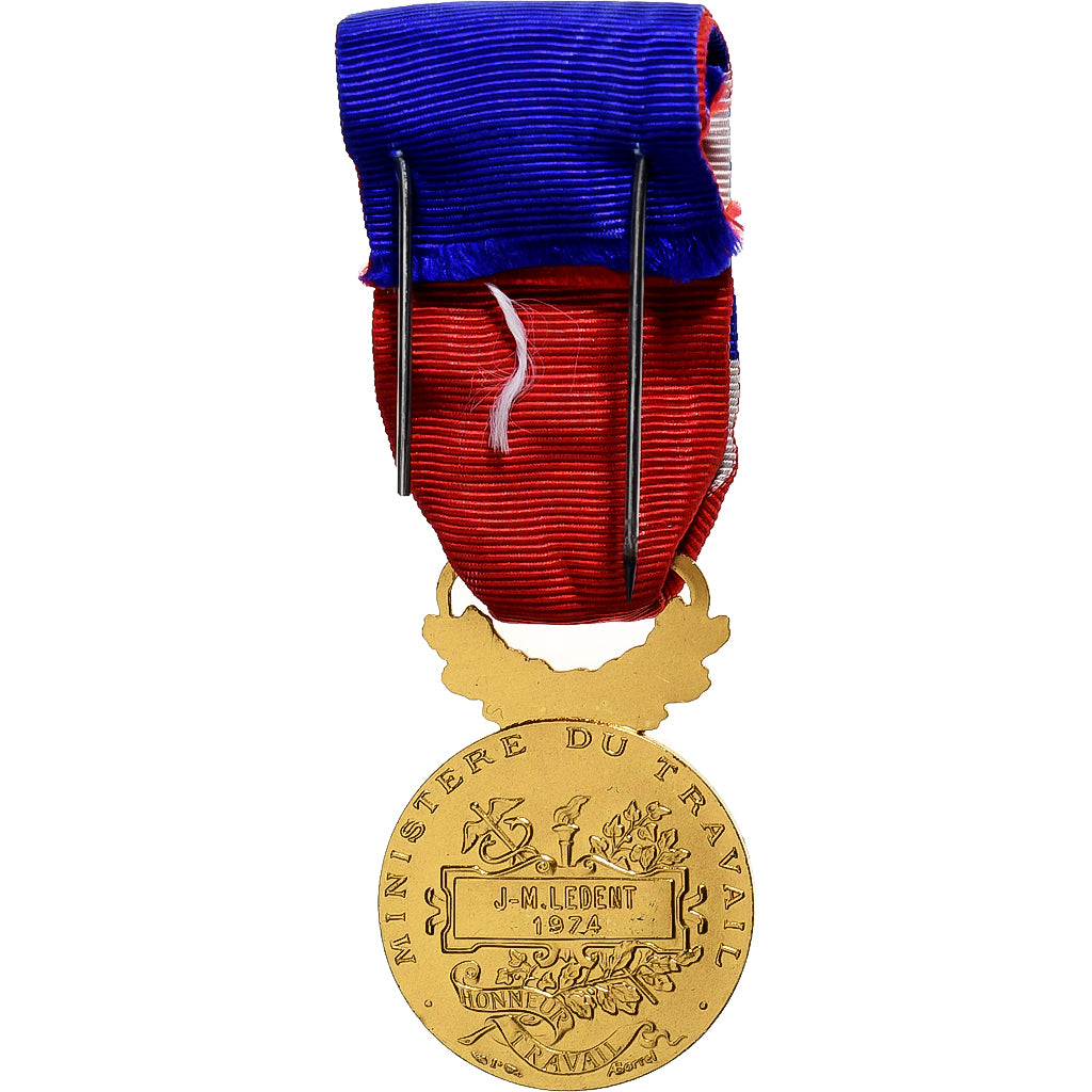 Francja, Honneur-Travail, République Française, medal, 1924, Stan menniczy