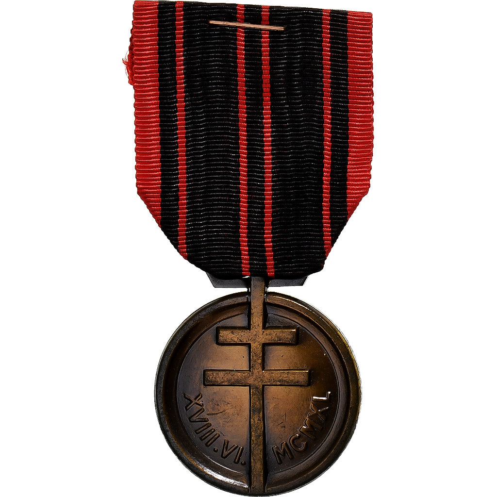 Francia, Résistance, Patria Non Immemor, WAR, medaglia, 1940, Eccellente