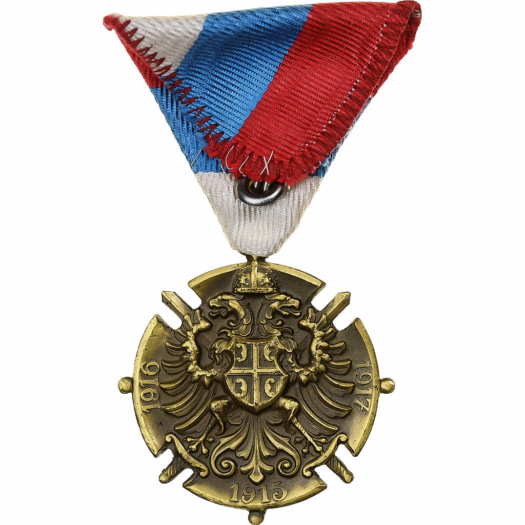Serbie, Médaille commémorative de Serbie, WAR, Médaille, 1918, Non circulé