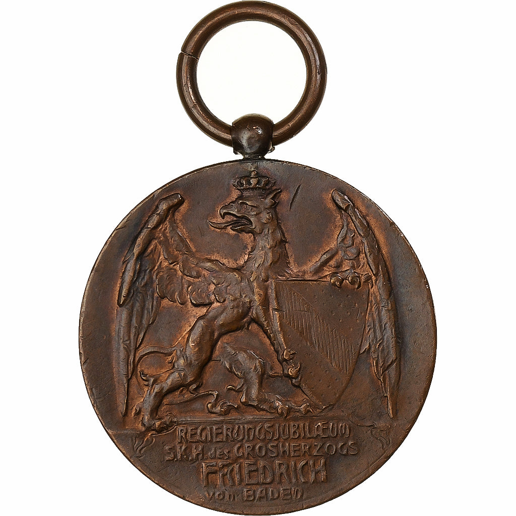 Germany, Medal, Friedrich von Baden, Bronze, AU(55-58)