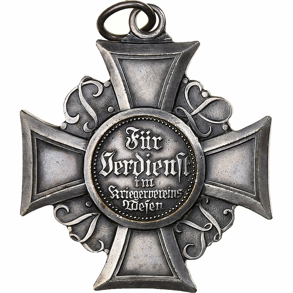Allemagne, Für Verdienst im Kriegervereinswesen, Médaille, Excellent Quality