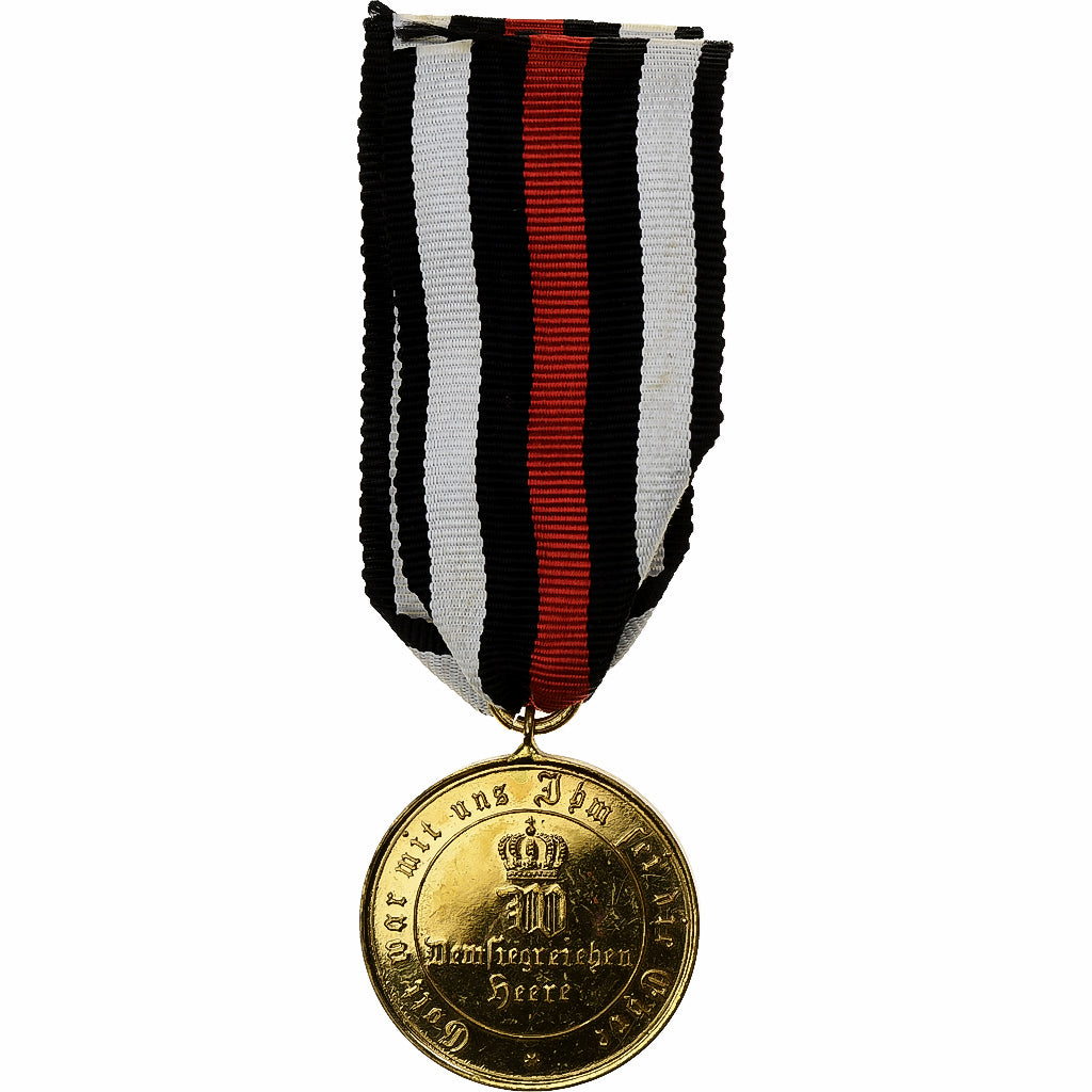 Alemanha, Guillaume Ier, Commémorative, medalha, 1870-1871, Não colocada em