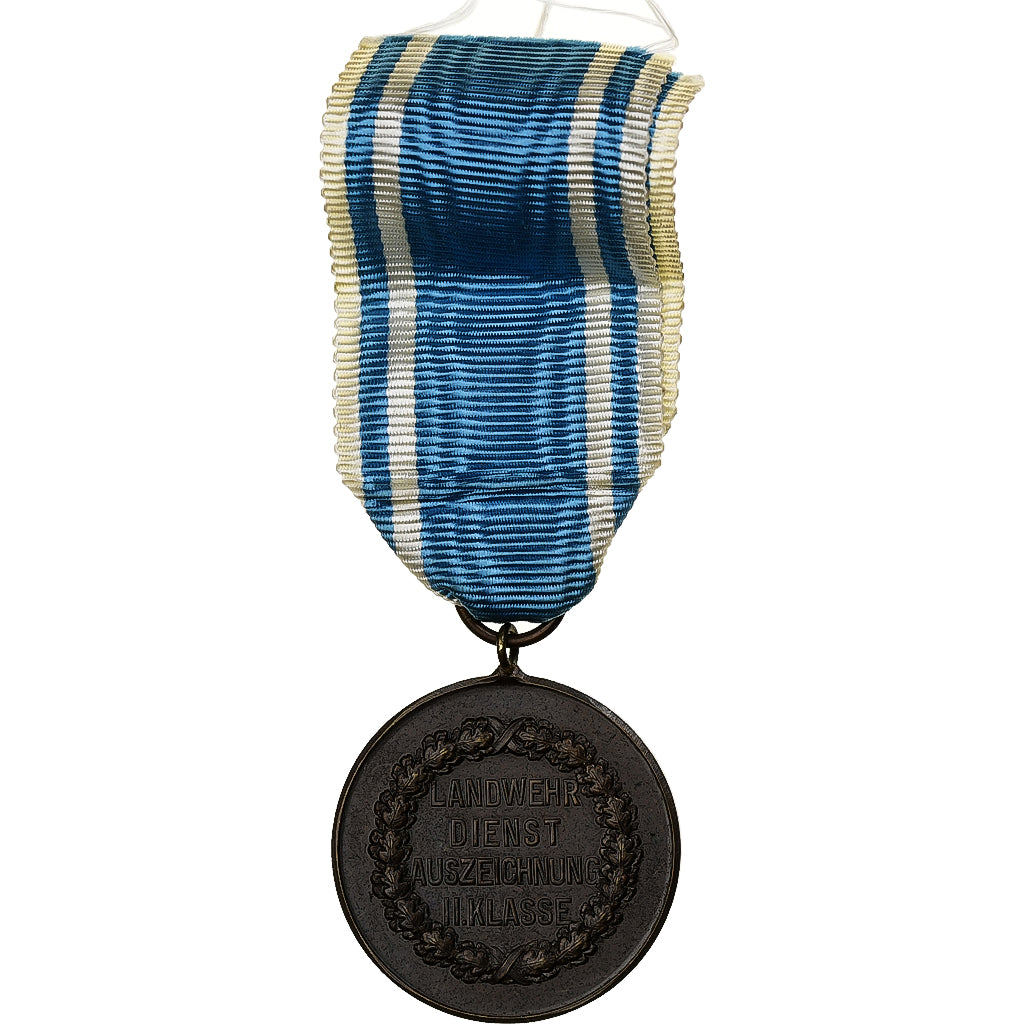 Germania, Bayern Landwehr Dienstauszeichnung, medaglia, 1913, Eccellente