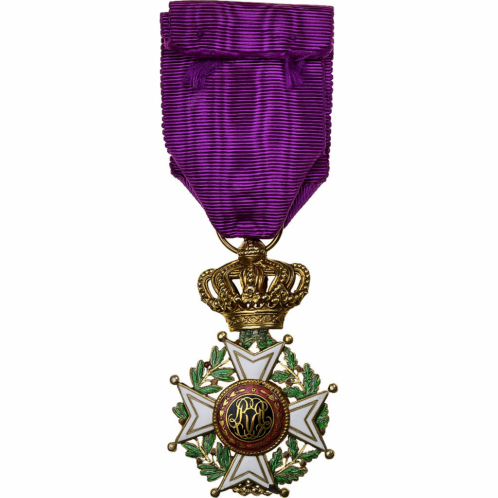 Belgium, Ordre de Léopold Ier, Medal, Officier, Excellent Quality, Vermeil, 40