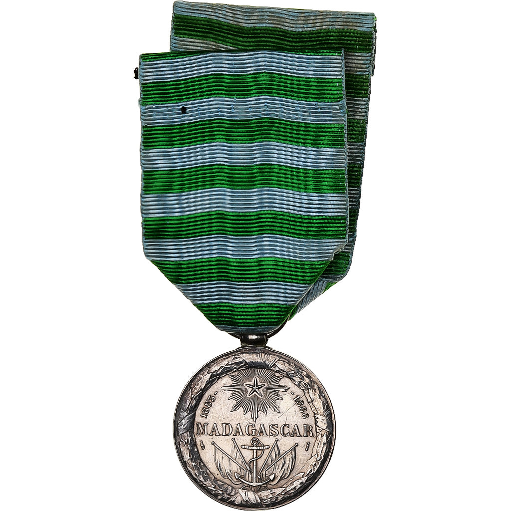 Madagascar, First Madagascar Expedition, History, Medal, 1886, Excellent