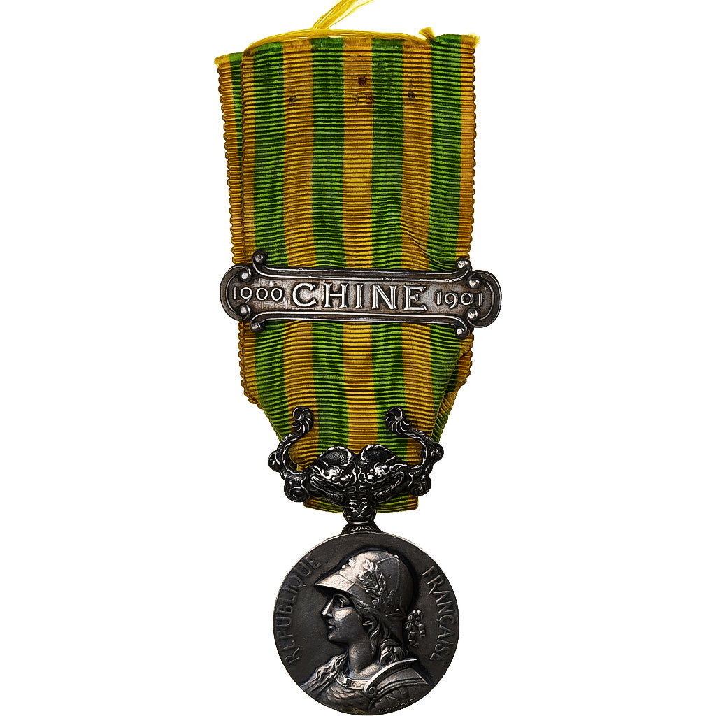 France, Médaille de Chine, WAR, Medal, 1900-1901, Excellent Quality, Lemaire