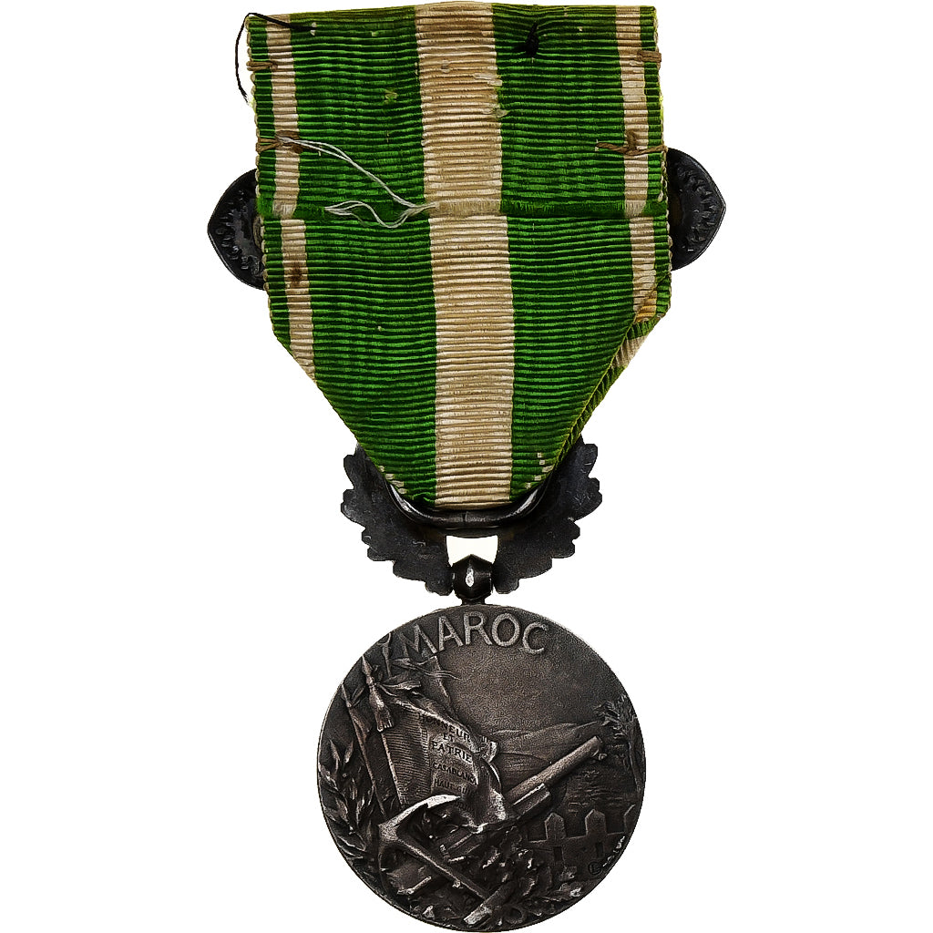 Francia, Médaille Coloniale du Maroc, Guerre du RIF, WAR, medalla, Excellent