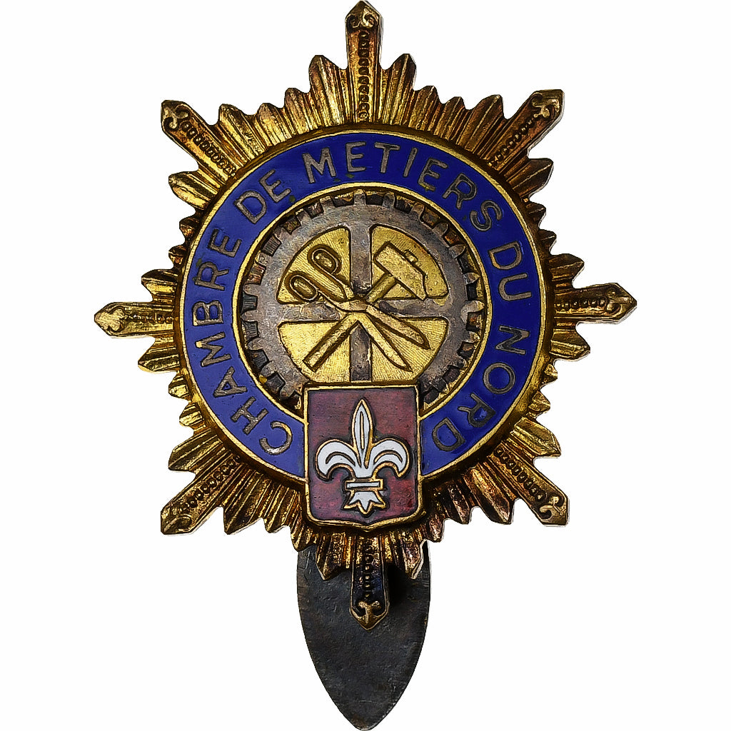 Frankrijk, Chambre de Métiers du Nord, Medaille, Excellent Quality, Gilt