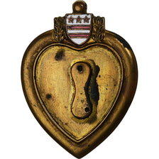 États-Unis, Purple Heart, Médaille, Etat Moyen, Bronze, 43 X 35