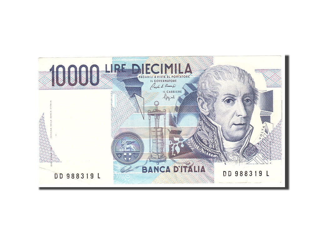 Banknote, Italy, 10,000 Lire, 1984, 1984-09-03, KM:112b, AU(50-53)