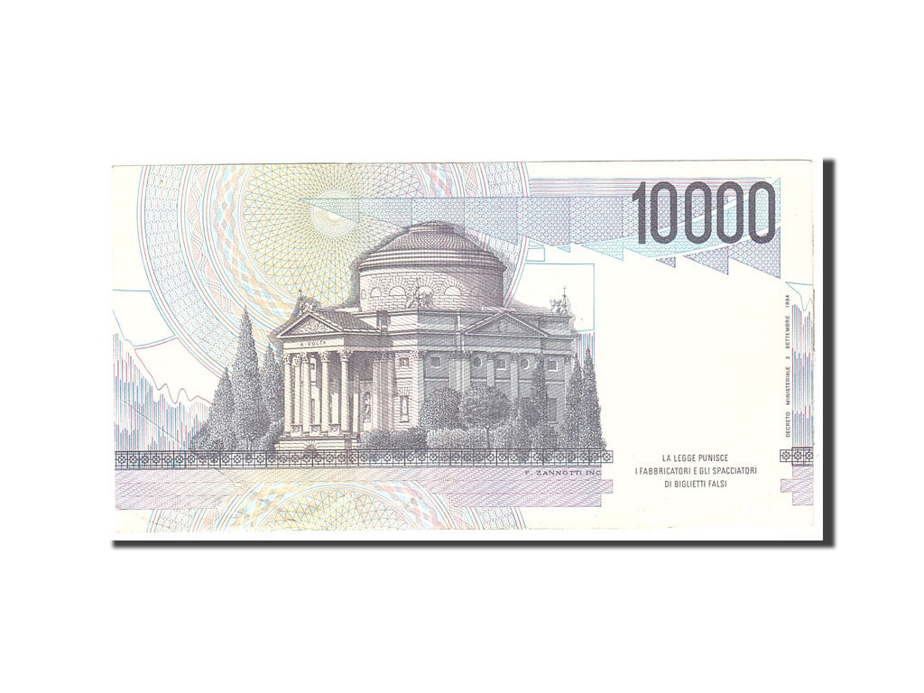Banknote, Italy, 10,000 Lire, 1984, 1984-09-03, KM:112b, AU(50-53)