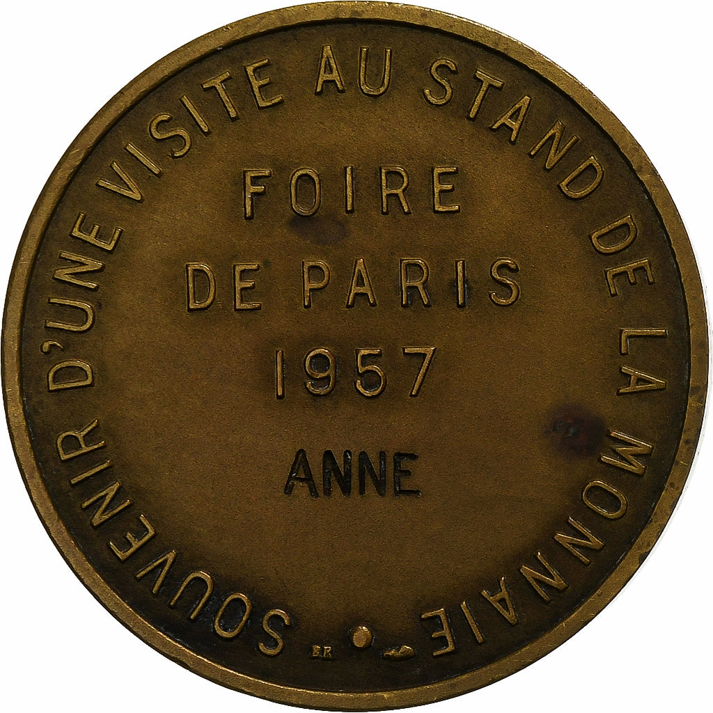 Frankreich, betaalpenning, Foire de Paris, Stand de la Monnaie, 1957, Bronze, VZ
