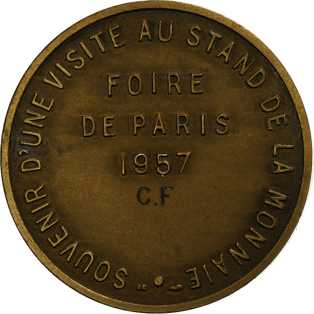 Frankreich, betaalpenning, Foire de Paris, Stand de la Monnaie, 1957, Bronze, VZ